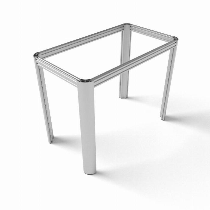 Configurador de mesa con bordes redondos