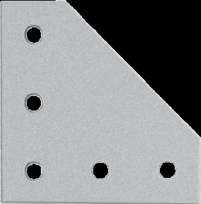 Placa de conexión -L- Aluminio elox 4040