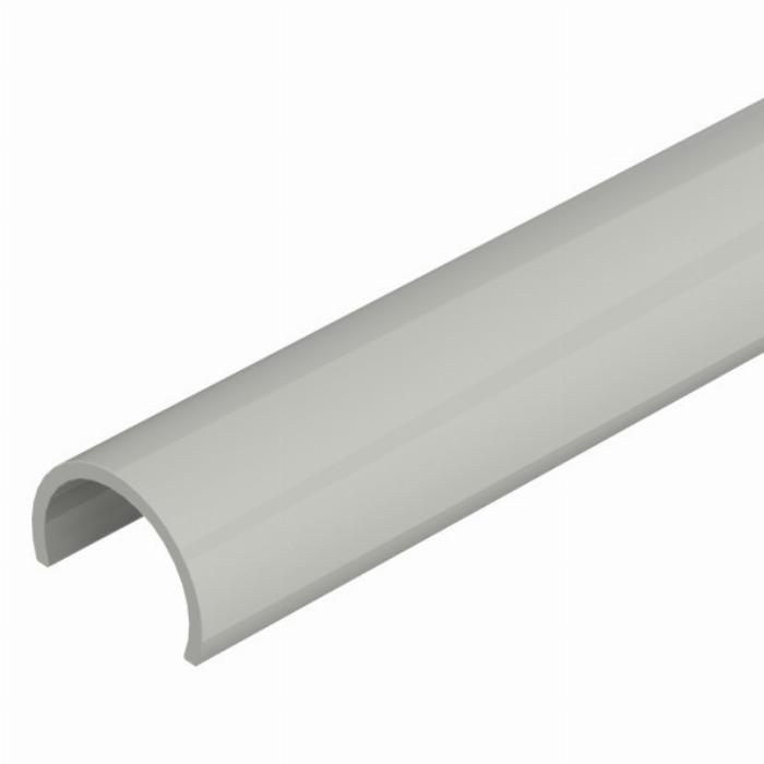 Tubo di protezione in plastica, lunghezza 1,98 m Grigio