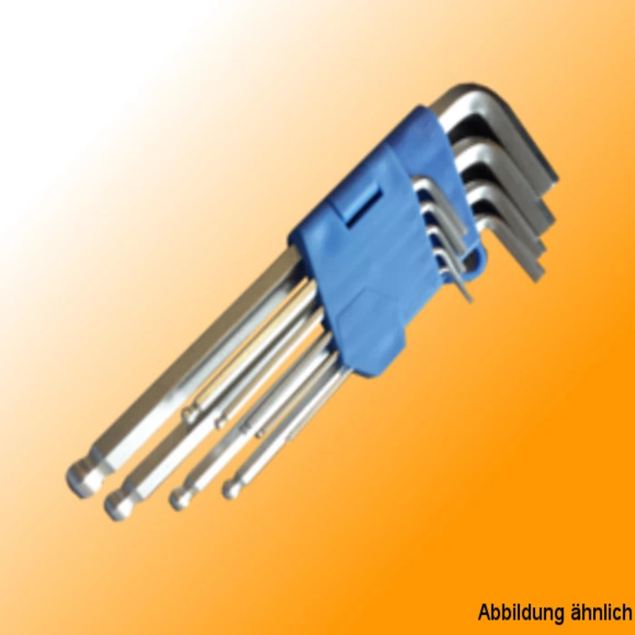 Hexagonal key set - 9 piece, ball end - Tools and montage Shop