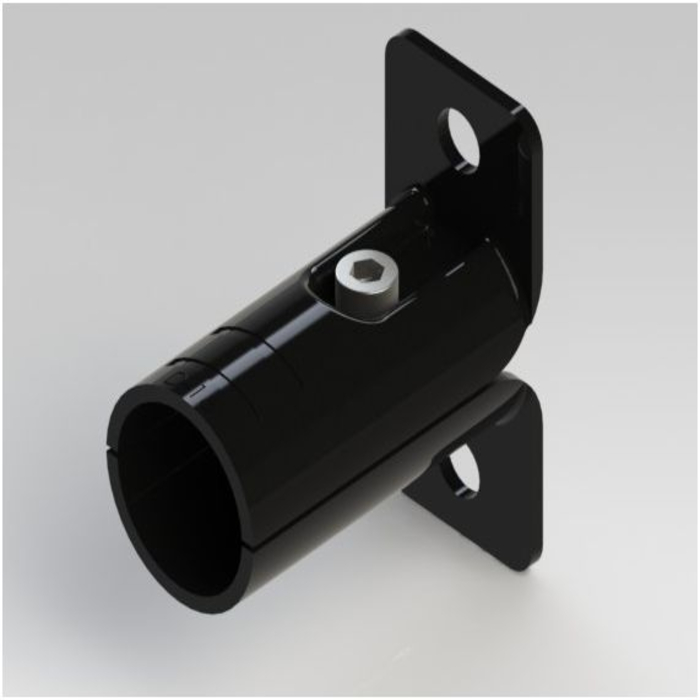HJ-104-BK Komplettverbinder für Rundrohrdurchmesser 28 mm, schwarze Farbe