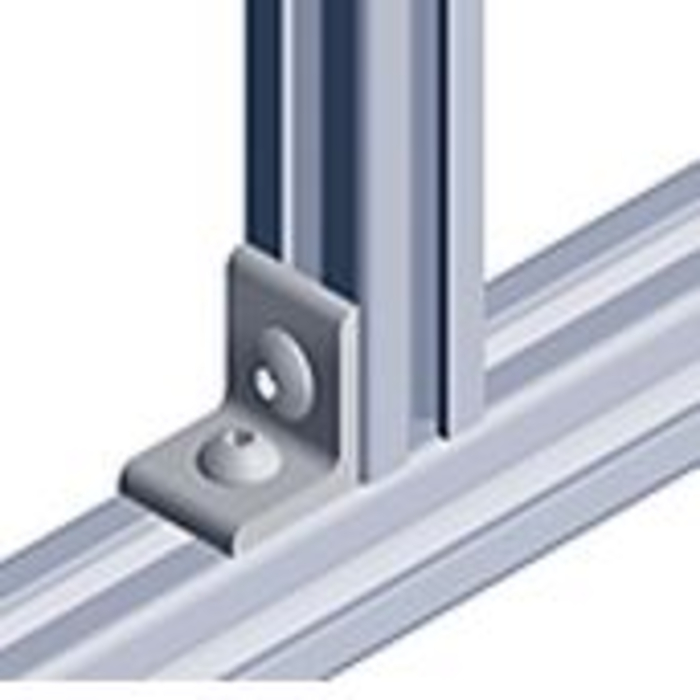 Staffe angolari in alluminio anodizzato 40x40