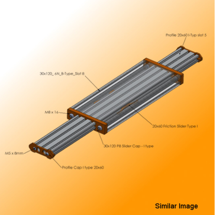 Förbrukningsmaterialsats för Superlight Slider 20x60 I-Type