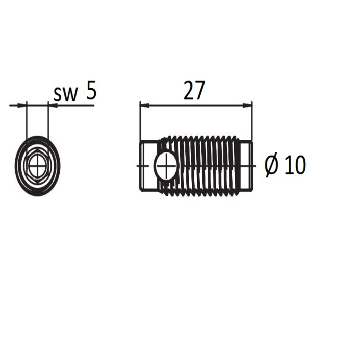Snijhuls voor automatische connector I-type Moer 6