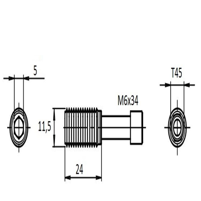 Conector T-Matik 30 Tipo B Ranura 8