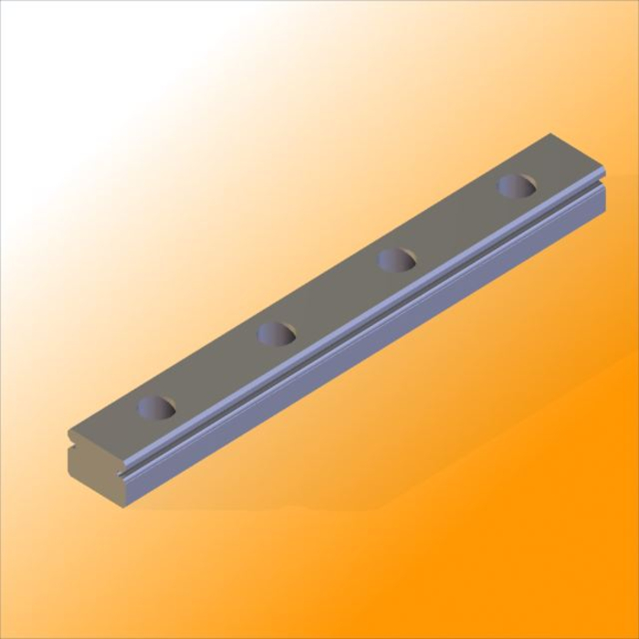 Rostfritt stål linjär styrskena Miniature MR12M-N, L = ~1000mm (fabrikslängd)