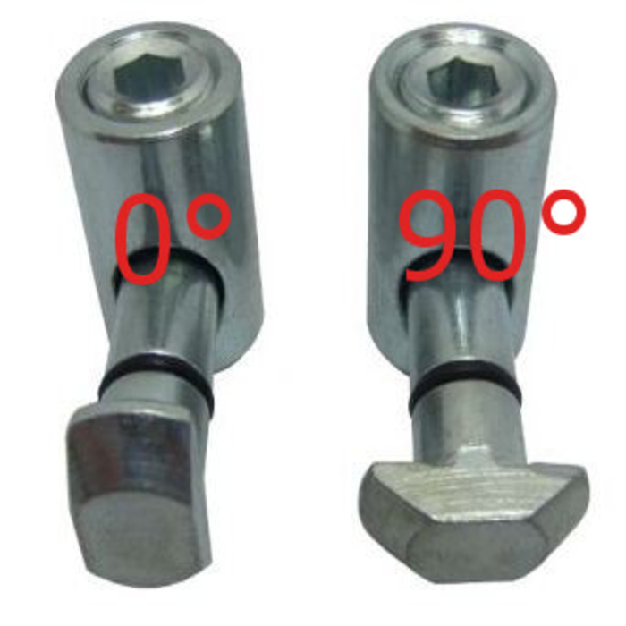 Schnellspannverbinder B-Typ Nut 10 - D9,8 - 90°