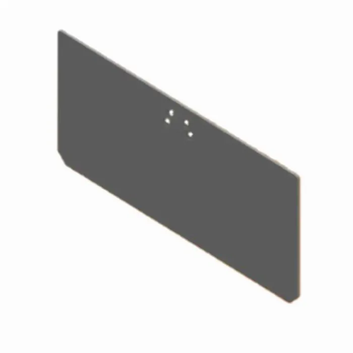 Keyboard plate 30 - 40 B-type & I-type<br>Type: Raw deburred / left