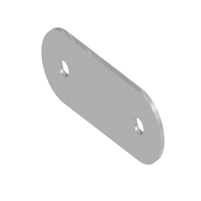 Plaque de connexion en aluminium découpée au laser Joint à 180