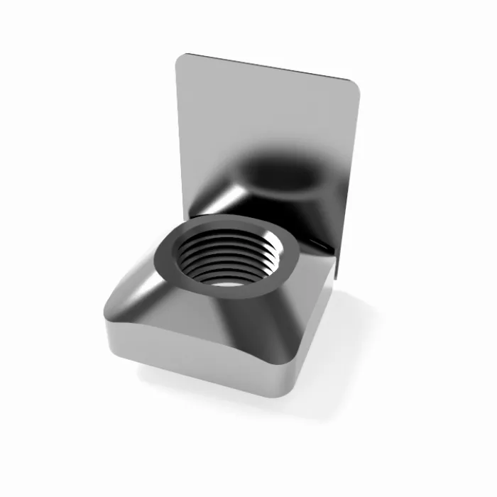 Square nut with spring type O Slot 8 [M5] - In the slot (T-nut guided,slotted block, flange nut and more)
