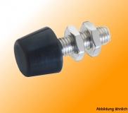 Clamping bolts with rubber pressure pad GN 708.1-M8