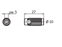 I-Typ Nut 6 Automatik Verbinder Schneidhülse+Schraube 