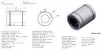 Linear bearing 16mm LM16UU