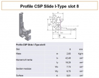 Profile CSP Slide I-Type Slot 8