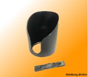 Cup holder with open bottom