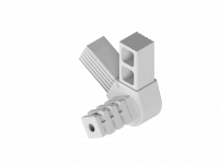 Plug connector with joint 60° 3D3