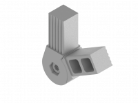 Plug connector with joint 60° 2D2